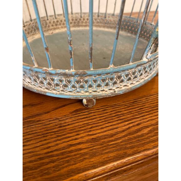 Vintage salvaged distressed metal Bird cage - Picture 7 of 9